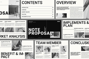 Minimal Business Proposal Template, a Presentation Template by E-Type