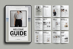 Digital Welcome Guide Template, a Brochure Template by E-Type