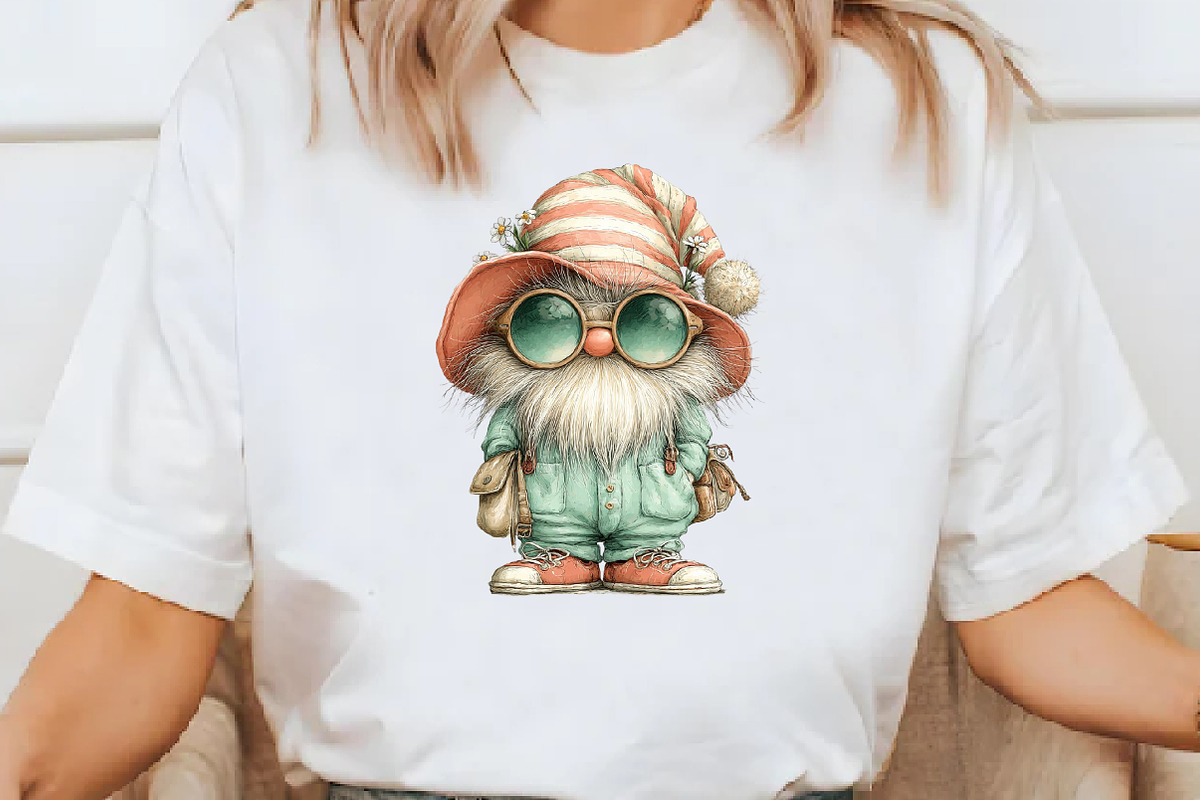 Whimsical summer gnome Clipart, an Illustration by Designworld (Photo 5 of 7)