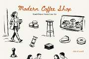 Modern Coffee Shop Clipart, an Object Illustration by divanovskaya_nv (Thumbnail 14 of 16)