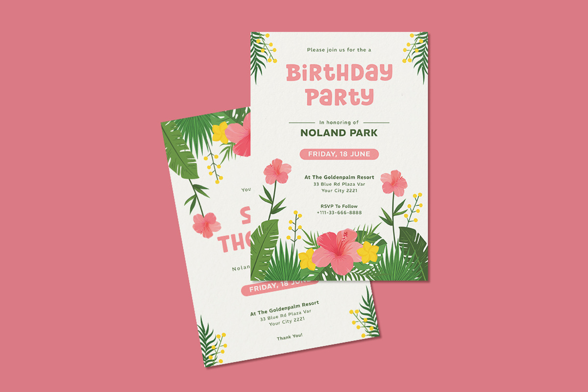 Park Suites Birthday Invitation, an Invitation Template by iDoodle Studio (Photo 3 of 4)