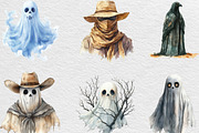 Haunted Desert Ghosts Clipart, an Illustration by Black Bird Studio (Thumbnail 4 of 6)
