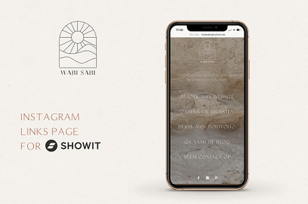 Minimal Showit Instagram Link in Bio