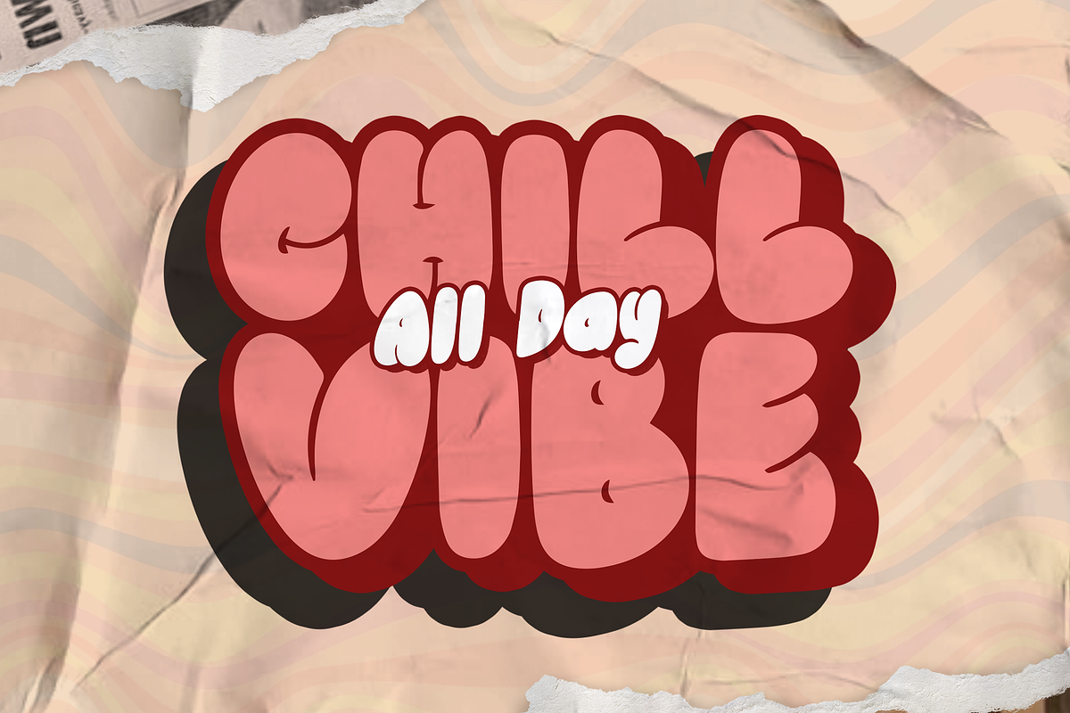 Quick Chill Groovy Graffiti Y2K, a Symbol Font by dansdesign (Photo 4 of 9)