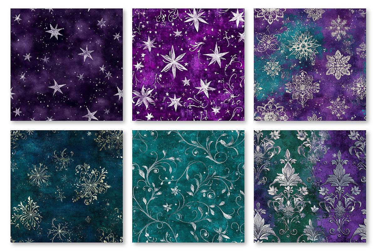 Silver Galaxy Digital Paper, a Texture Graphic by Dream Creation (Photo 2 of 7)