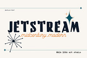 JETSTREAM - Midcentury Modern Font, a Serif Font by MALA HORA ARTIST STUDIO ✨ (Thumbnail 1 of 15)