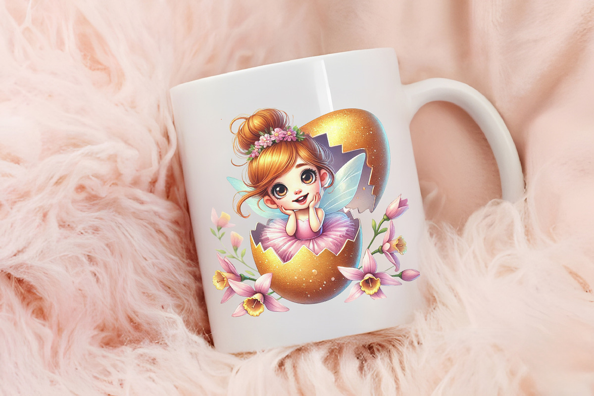 Easter ballerina fairy sublimation, an Illustration by RobertsArt (Photo 4 of 7)
