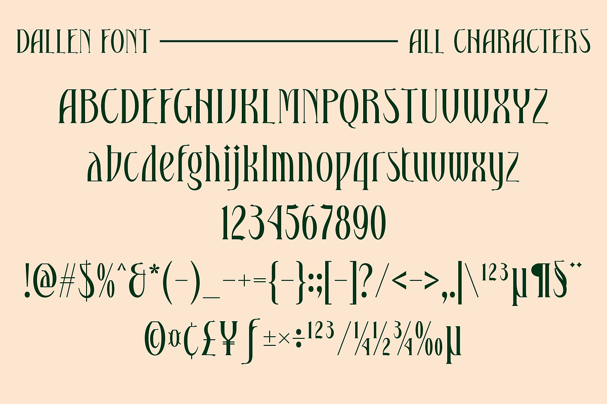 Dallen – Serif Font, a Serif Font by Craft Supply Co. (Photo 2 of 8)
