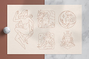 Line art women illustrations set, a Healthcare Illustration by Vasya Kobelev (Thumbnail 6 of 11)