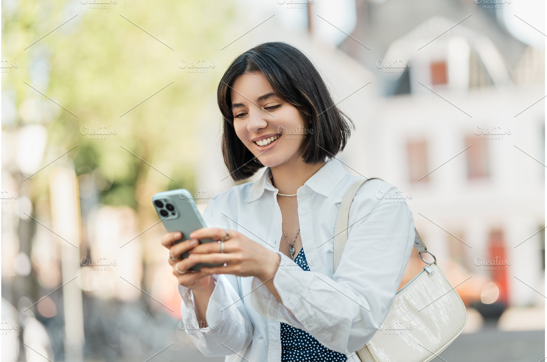 Mid-trip check-in with friends, a Person Photo by AD Stock Images