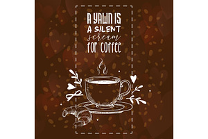 Coffee Pattern Vector Coffeecup