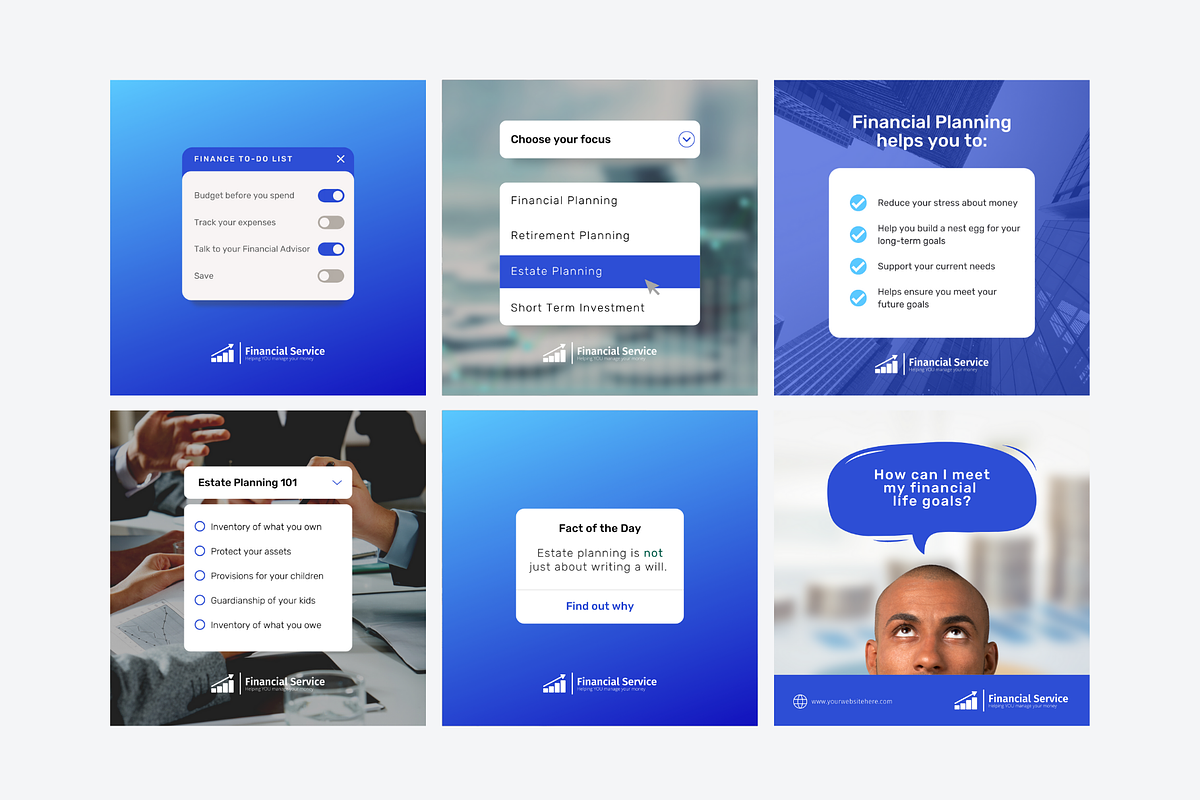 Finance Social Media Templates, a Social Media Template by Sincerely Media (Photo 4 of 7)