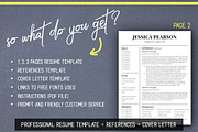 Clean Resume Template /Word /Mac PC, a Resume Template by LevelUpResume (Thumbnail 3 of 5)