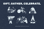 Christmas People: 50 Line Art, a Person Illustration by Veyla (Thumbnail 4 of 14)