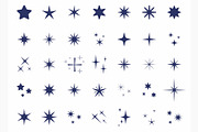 Big set of different vector stars, an Object Graphic by Katya Hatsak (Thumbnail 1 of 2)