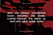 CF Kenjiro - Japanese Decorative, a Sans Serif Font by Indotype Foundry (Thumbnail 10 of 10)