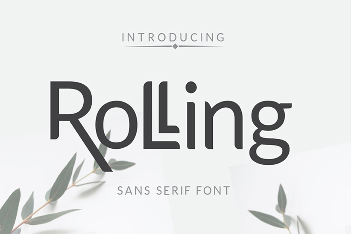 Rolling, a Sans Serif Font by edcreative (Photo 1 of 5)