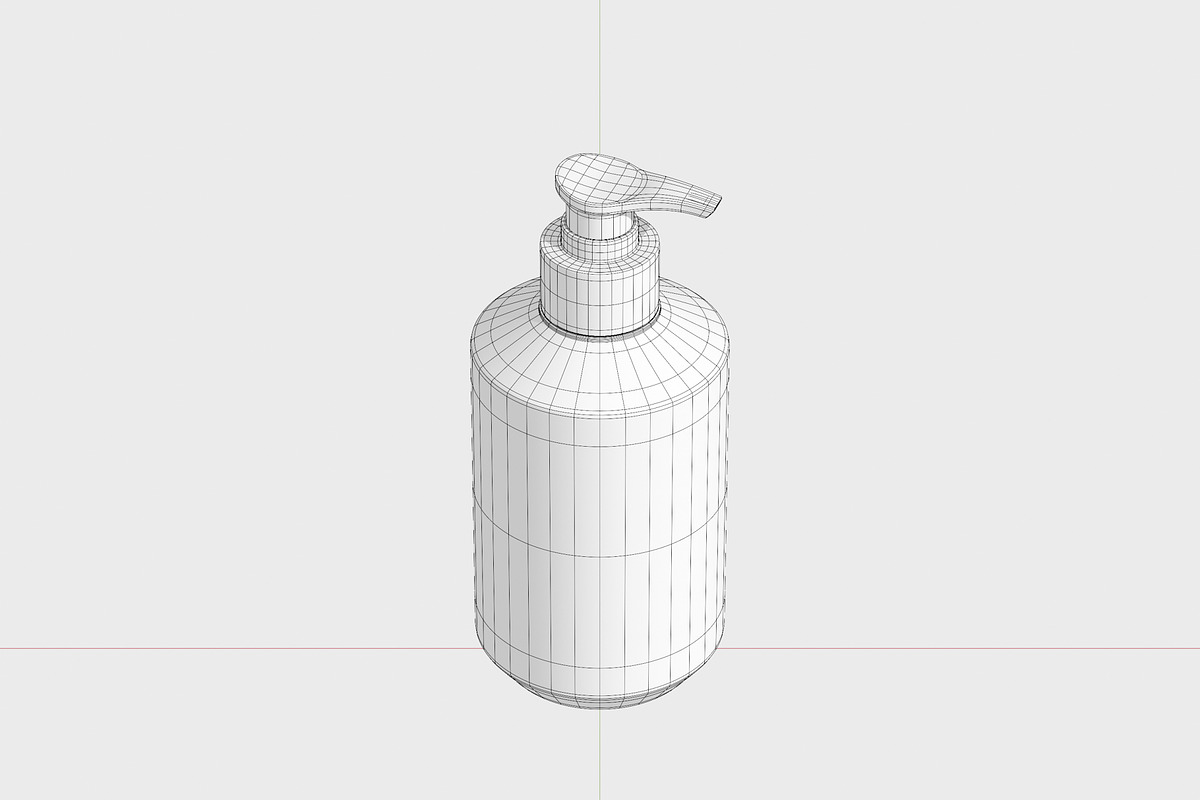 Spray Pump Bottle 3D Model, an Object 3D Model by Akebareee (Photo 3 of 7)