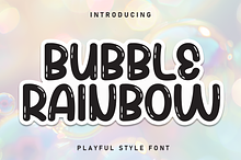 Bubble Rainbow | Script Font