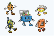 Camping Club Cartoon Characters, an Illustration by The Isian (Thumbnail 6 of 18)