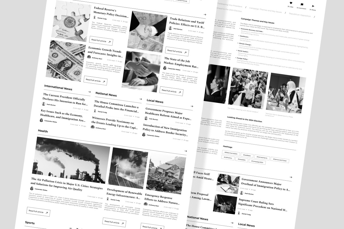 Warta - News Portal Landing Page, a Landing Page Template by twinstd (Photo 4 of 5)