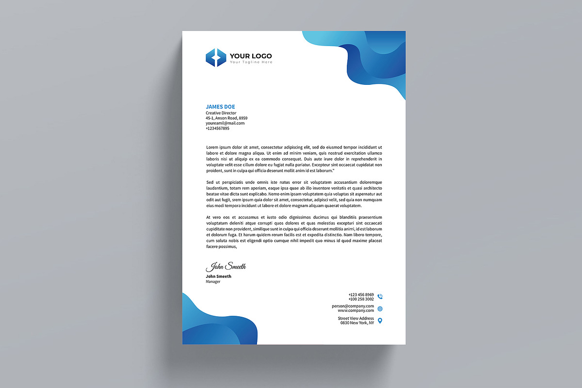 Letterhead Template, a Stationery Template by xtratimebd (Photo 2 of 2)