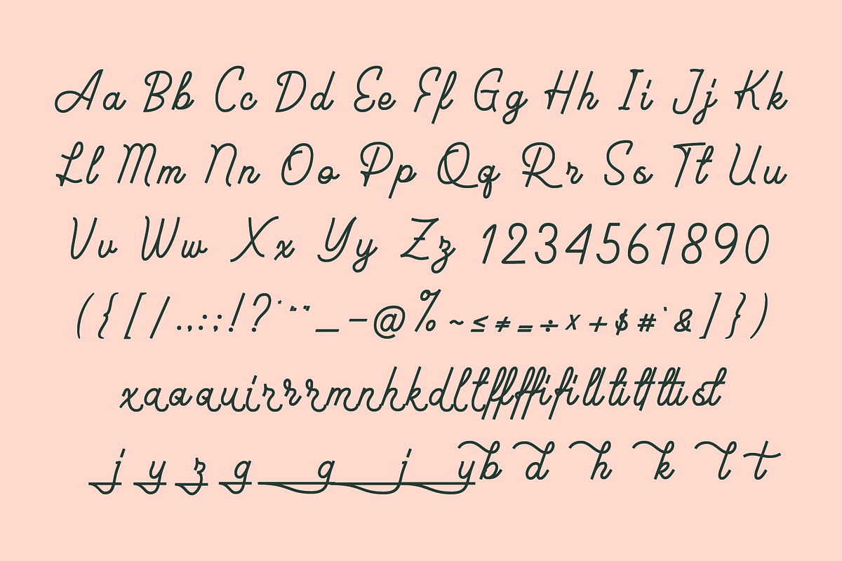 SFC Madelin, a Handwritten Font by Skilline Supply Co. (Photo 4 of 5)