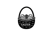 Easter Basket Vector Silhouette Bund, an Illustration by Designs_River (Thumbnail 32 of 51)