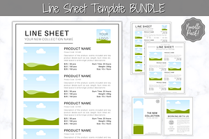 Line Sheet Template Wholesale BUNDLE