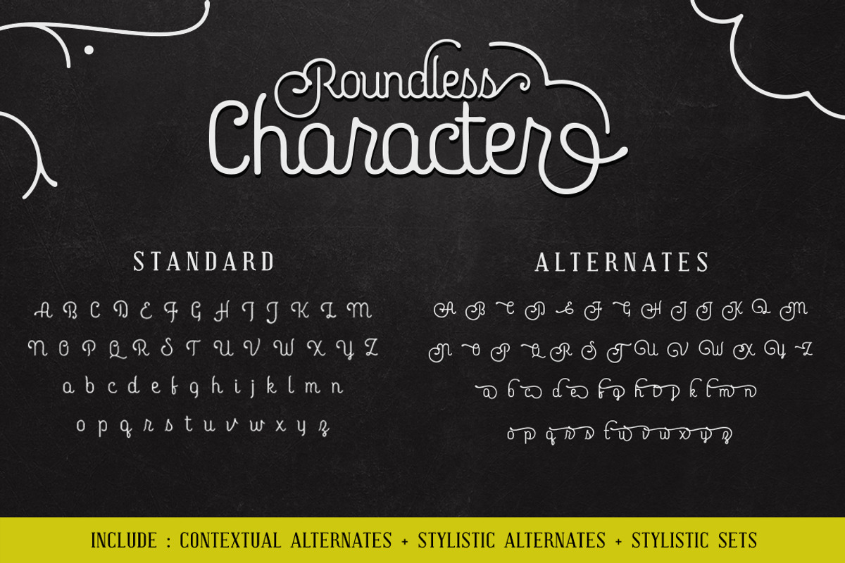 Roundless Script preview 2