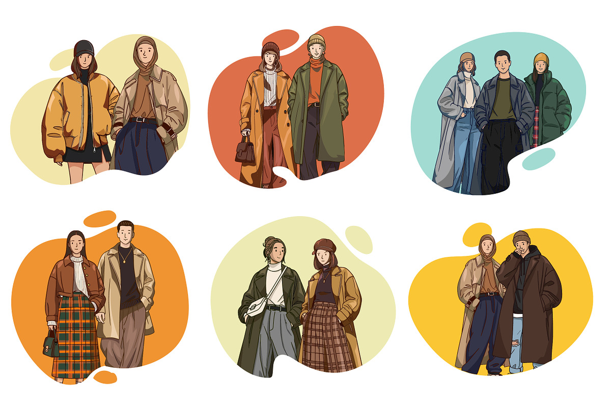 Modern Street Fashion Characters, an Illustration by OtpirusGraphic (Photo 5 of 5)