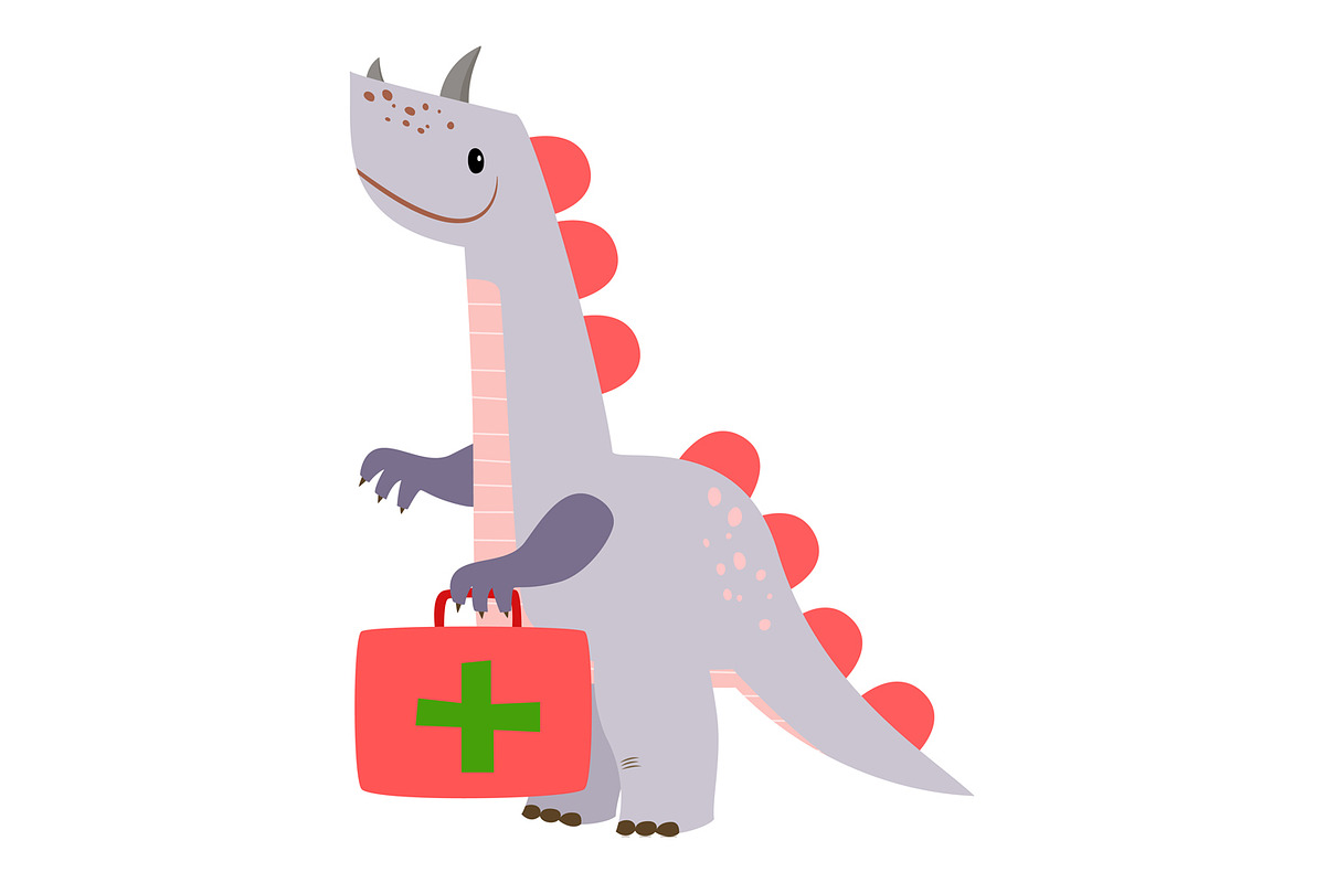 Dino Doctor Clipart Set - Cute, an Object Graphic by the_myro (Photo 7 of 10)