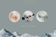 Winter Christmas Watercolor Card Set, a Decorative Illustration by WalaPalette (Thumbnail 14 of 14)