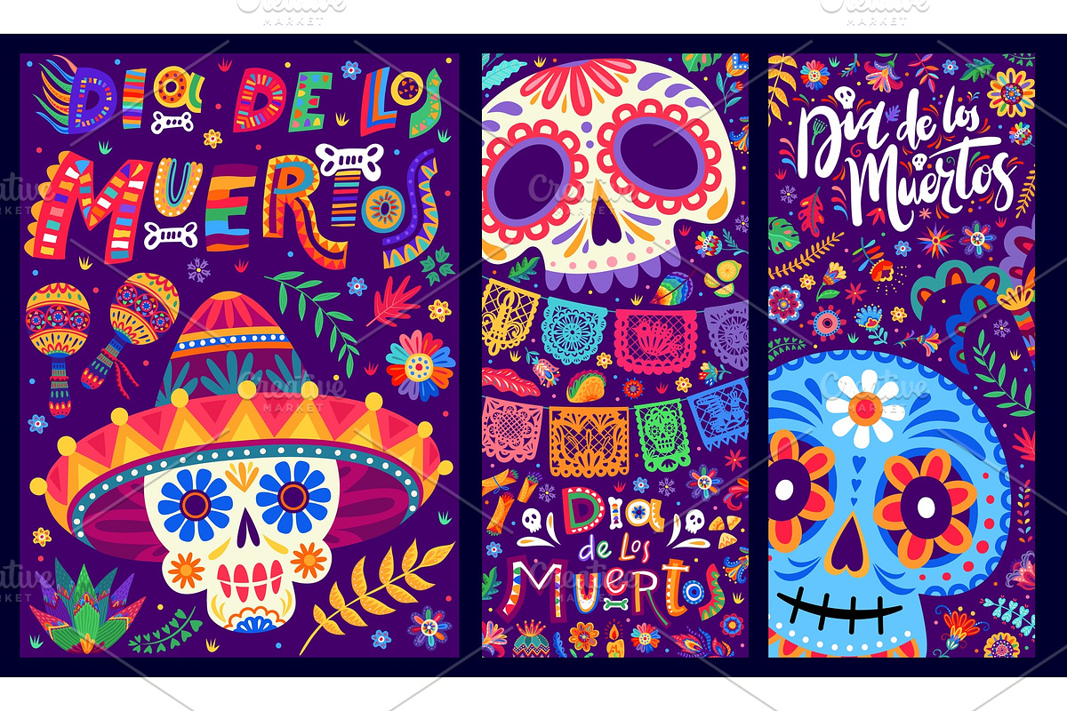 Day of the Dead Dia de los Muertos, a Seasonal Illustration by Vector Tradition (Photo 1 of 3)