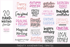 20 Fonts! HANDWRITING FONT BUNDLE V2