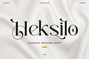Heksilo - Modern Elegant Serif Font, a Serif Font by Font Liner (Thumbnail 1 of 9)