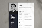 Minimal Resume, a Resume Template by Saman Osama (Thumbnail 1 of 2)