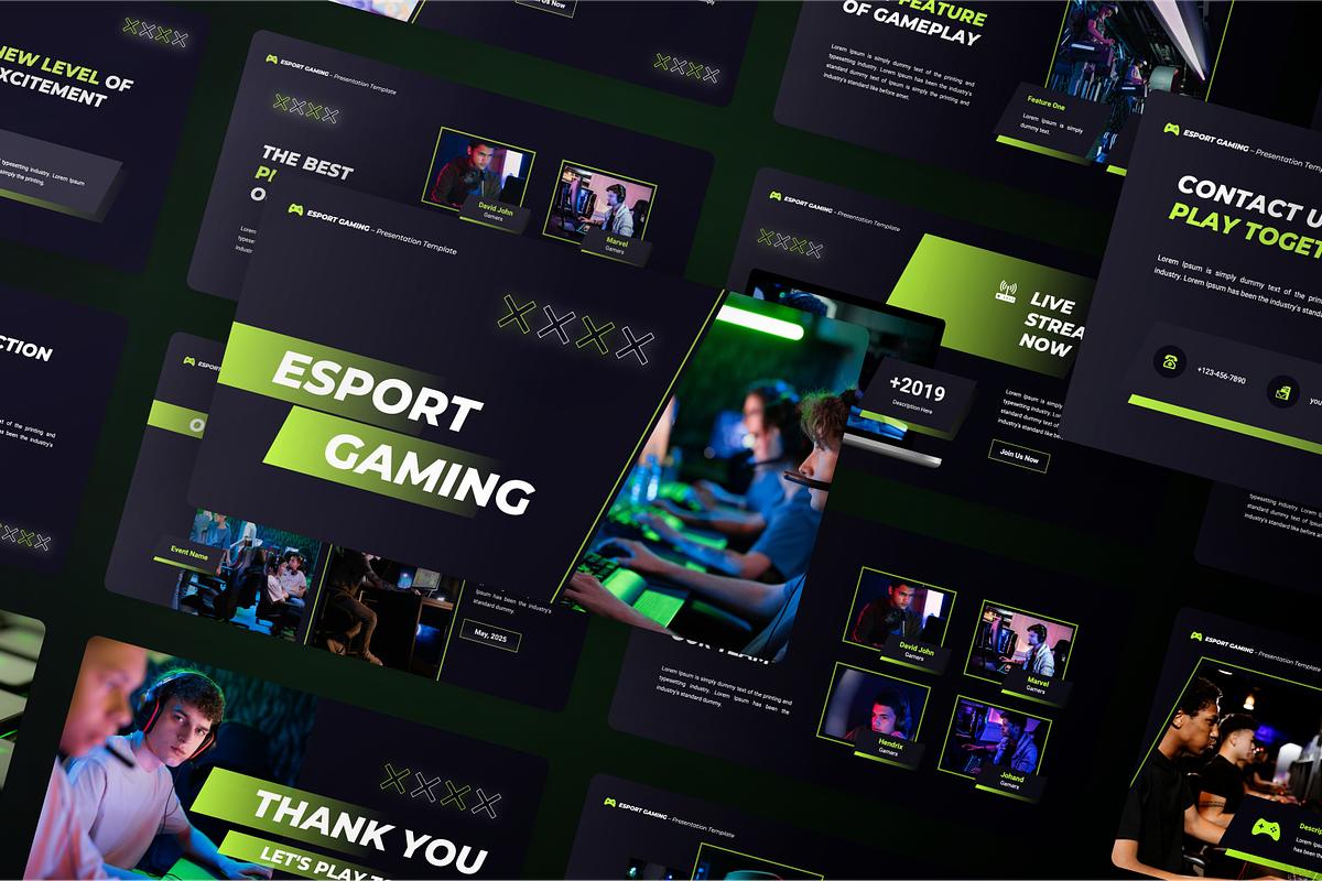 Esport Gaming Google Slides, a Presentation Template by SquidPixey (Photo 7 of 7)