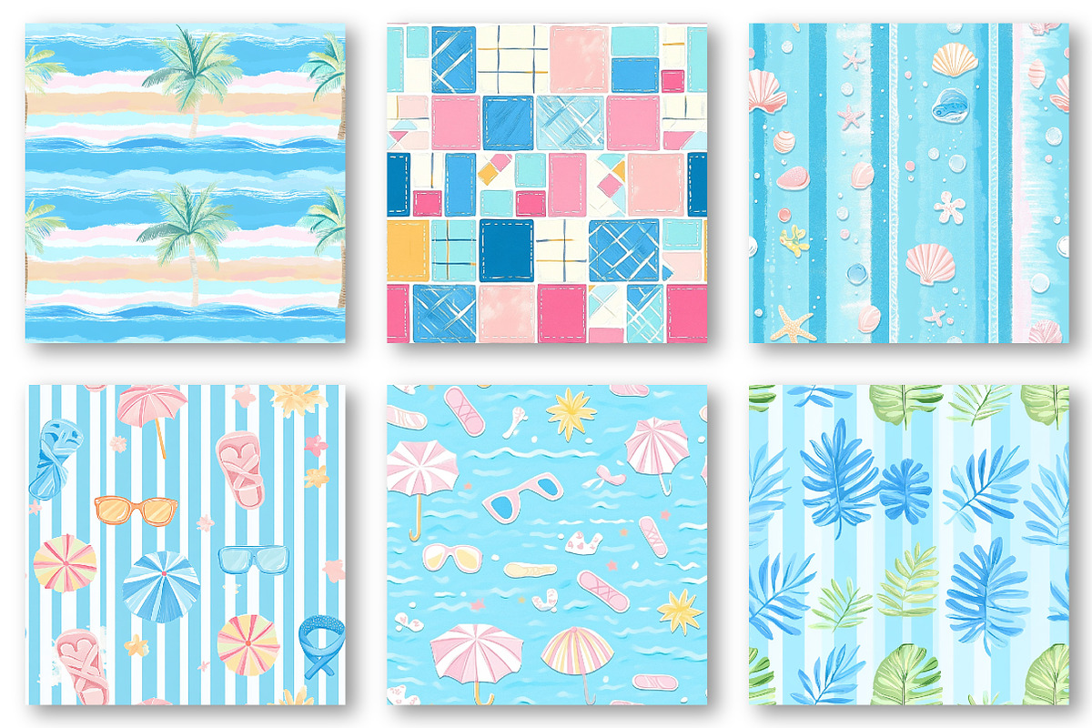 Summer Seamless Patterns, an Illustration by Dream Creation (Photo 4 of 8)