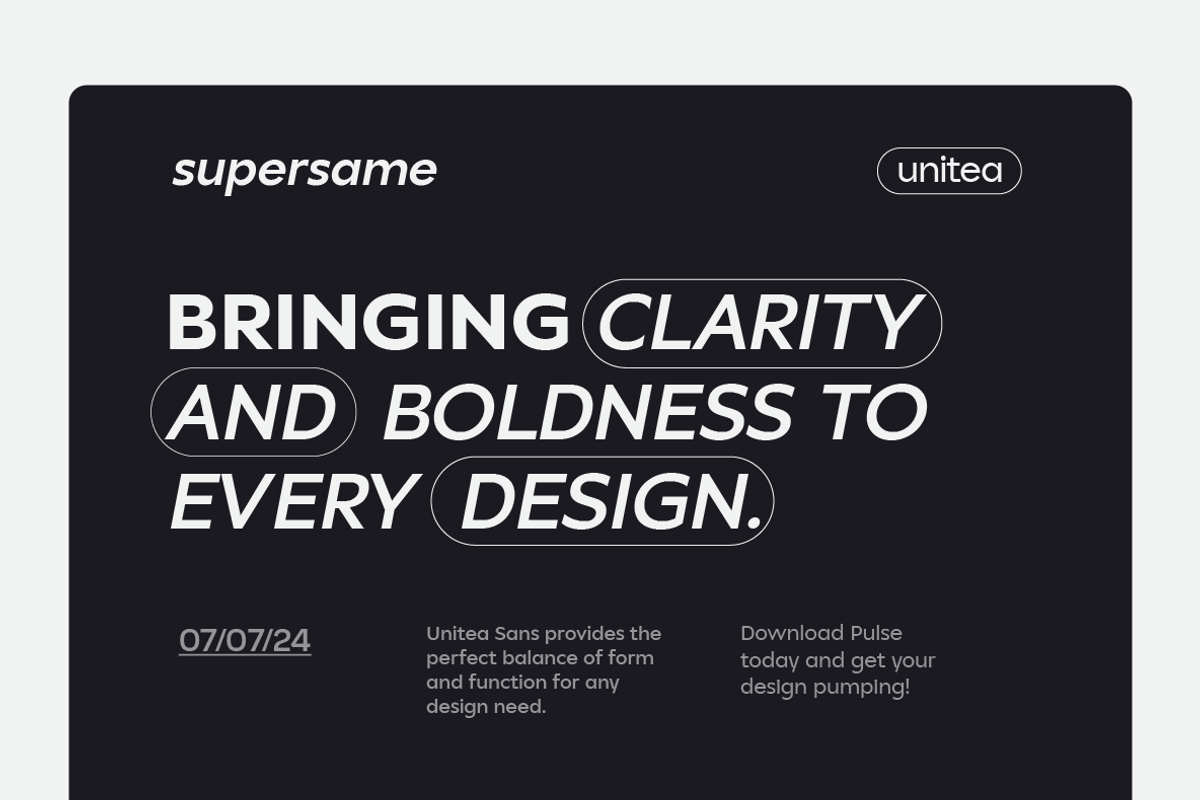 Unitea Sans Serif Family, a Sans Serif Font by Yukita Creative (Photo 8 of 12)