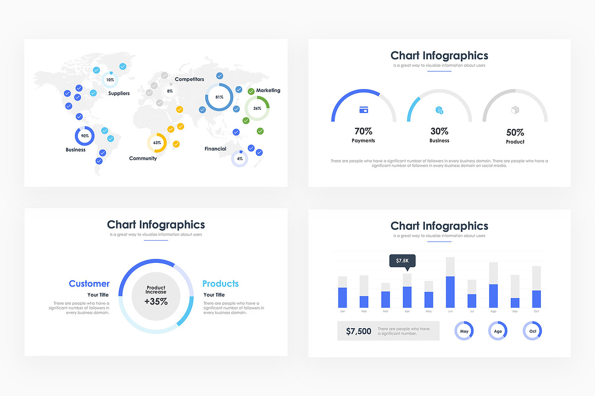 Charts Infographics PowerPoint, a Presentation Template by slidequest (Photo 6 of 6)
