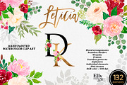 Watercolor Flower Graphic Set, a Decorative Illustration by Elly Studio (Thumbnail 1 of 12)