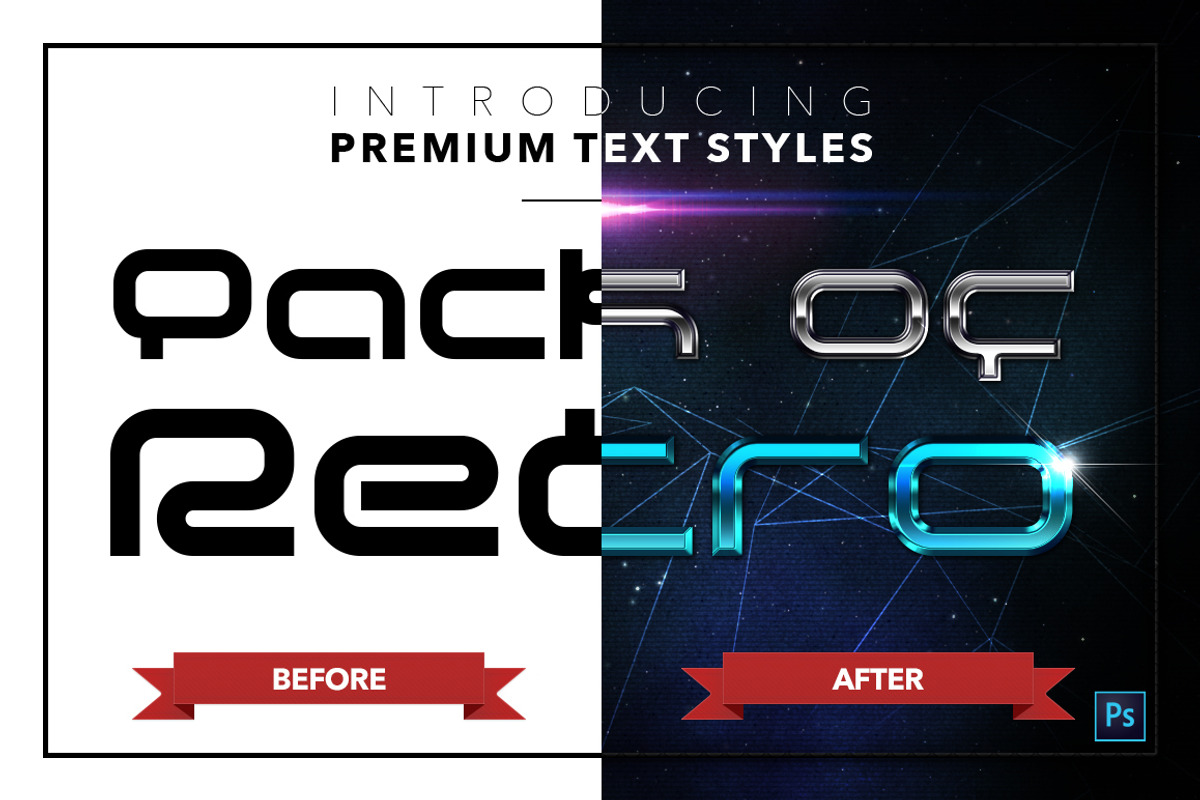 Retro #2 - 17 Text Styles, a Layer Style Add-On by Jonas Stensgaard (Photo 19 of 20)