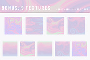 Clipart: Iridescent Galaxy Kit, a Texture Illustration by Liseno Designs (Thumbnail 3 of 7)