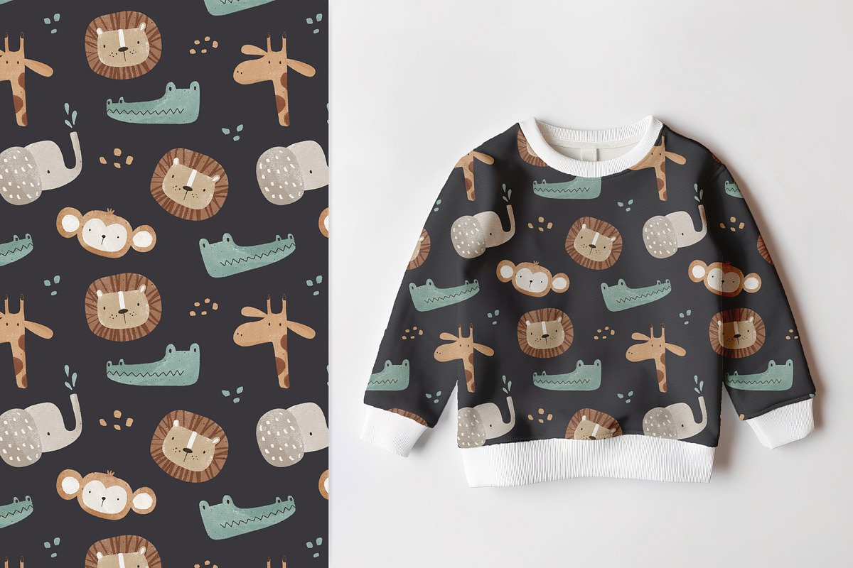 Cool animals, a Pattern Graphic by Olena Kuznietsova (Photo 7 of 9)