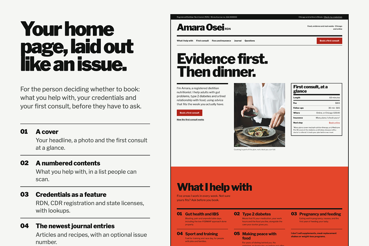 Dietitian Website WordPress Theme, a WordPress Template by Lavanta (Photo 2 of 11)