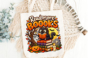 Halloween Reading Cat Book Lover PNG, an Object Graphic by Zahyl Studio (Thumbnail 5 of 7)