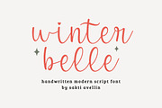 Winter Belle - Modern Script Font, a Script Font by SaktiAvellin (Thumbnail 1 of 6)