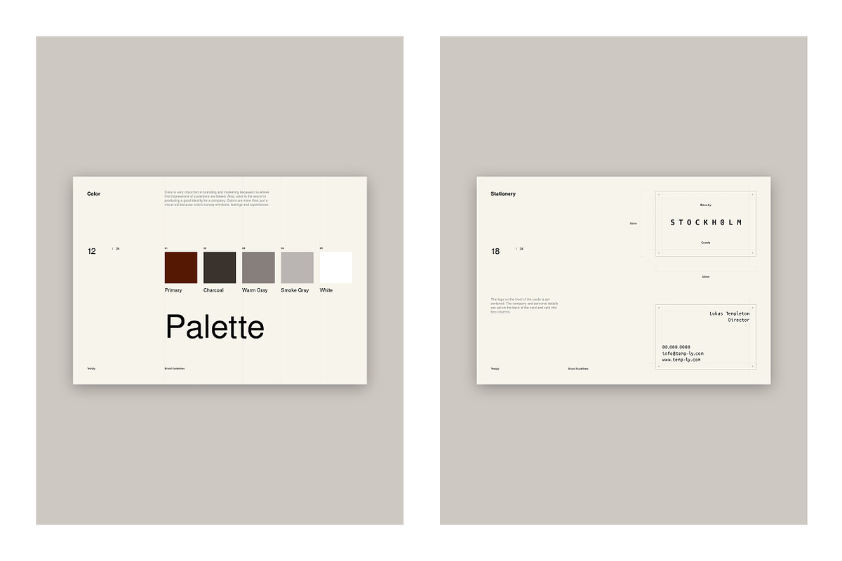 Brand Guidelines, a Brochure Template by T E M P L Y (Photo 5 of 19)