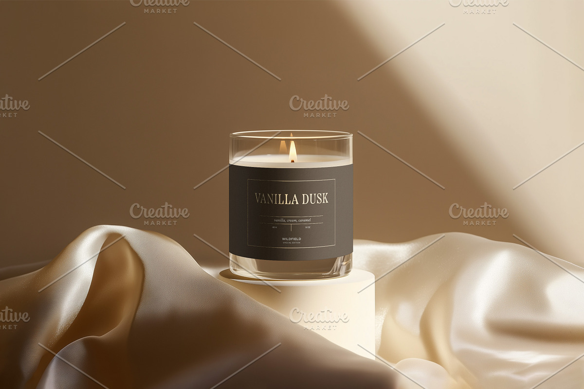 Transparent Candle Mockup Bundle, a Packaging Mockup by Wildfield Studio (Photo 14 of 17)